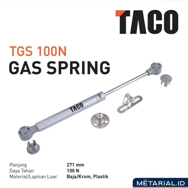 TACO Gas Spring TGS-100 Hidrolik - Pintu Lemari Kabinet Gantung & Jok Motor - Image 3