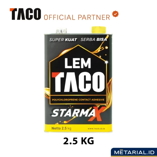 Lem TACO StarMax Serba Guna 10 Kg & 2.5 KG Lem Kuning HPL Karpet Kayu Vinyl | Perabot - PREMIUM - Image 2